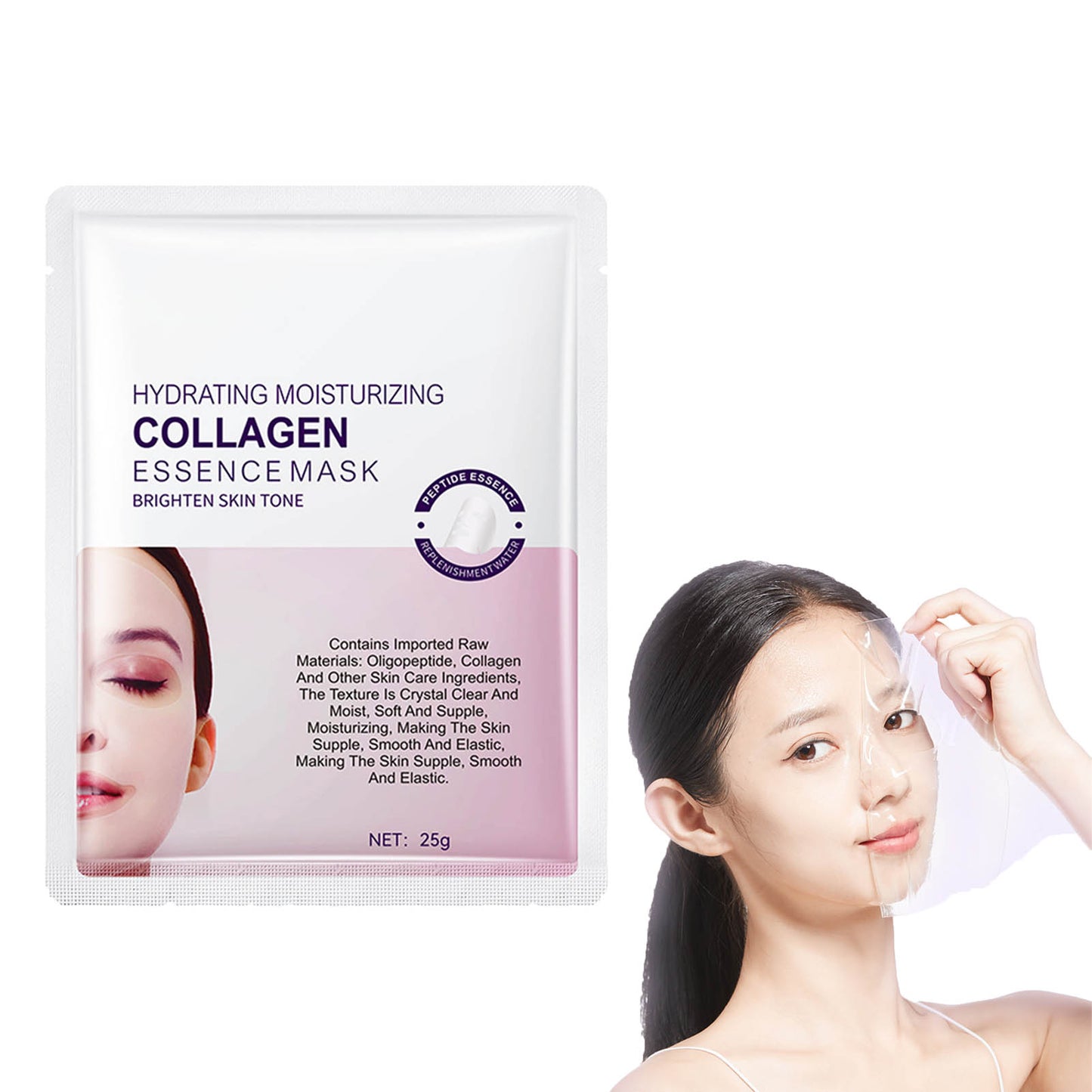 Skynpure-Pure Collagen Films, Highprime Collagen Film Face Mask, Collagen Film for Face, Korean Technology Collagen Film for Anti-Aging Effects